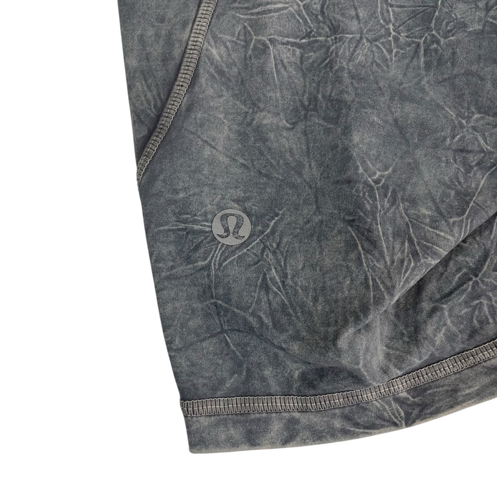 lululemon Fast And Free Short 6” Non-Reflective Ice Dye Asphalt Grey Sz 4‎ - Picture 9 of 14